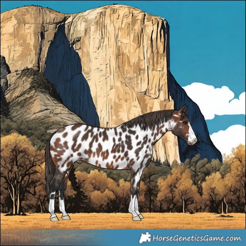 Horse Color:Brown Appaloosa 