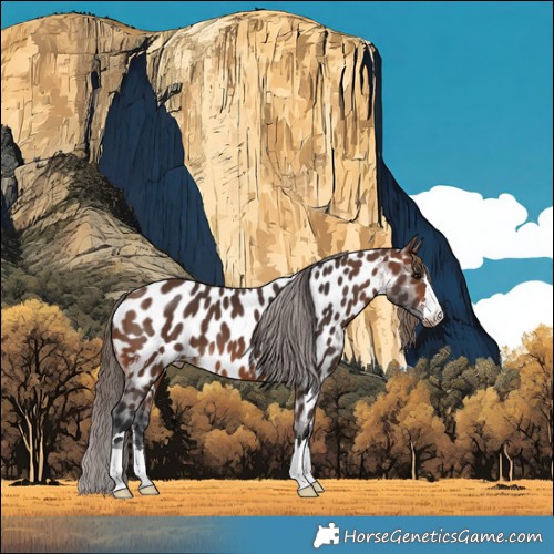 Horse Color:Brown Near Leopard