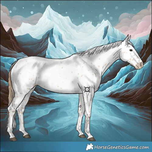 Horse Color:White Spotted Red Dun