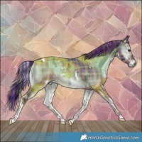 Horse Color:Painted Plaid White Spotted Liver Red Onyx Ice Tobiano Brindle