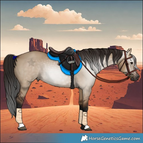 Horse Color:Gray Bay Dun