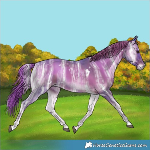 Horse Color:Watercolor White Spotted Liver Red Onyx Ice 