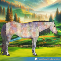 Horse Color:Nacre Buckskin Ice Dun