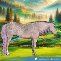 Horse Color:Painted Silver Black Ice 