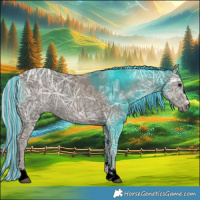 Horse Color:Painted Silver Smoky Black Ice 