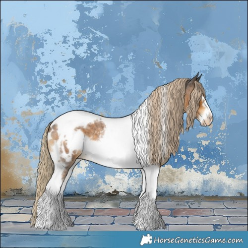 Horse Color:Chocolate Palomino Roan Tobiano Frame Appaloosa