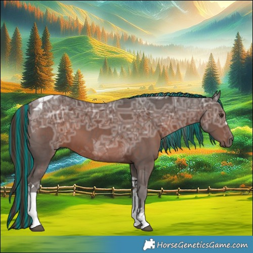 Horse Color:Painted Liver Chestnut Ice Tobiano 