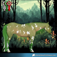 Horse Color:Watercolor White Spotted Liver Red Dun
