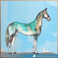 Horse Color:Plaid  Liver Red Onyx Tobiano 