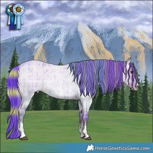Horse Color:Watercolor Plaid  Liver Red Dun Roan Sabino Brindle 