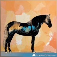 Horse Color:Void Plaid  White Spotted Chocolate Palomino Onyx Tobiano 
