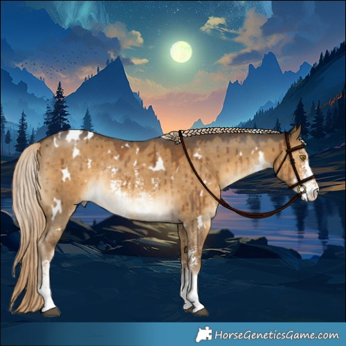 Horse Color:White Spotted Chocolate Palomino Dun Sabino Rabicano Brindle 