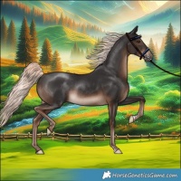 Horse Color:Liver Chestnut Mushroom Rabicano 