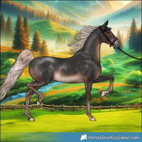 Horse Color:Liver Chestnut Mushroom Rabicano 