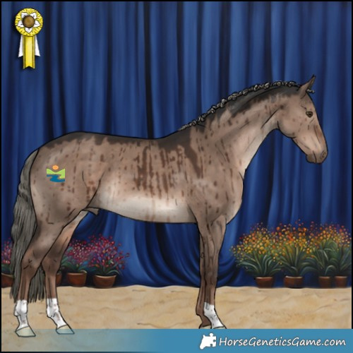 Horse Color:Liver Red Dun Mushroom Brindle 