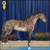 Horse Color:Liver Red Dun Mushroom Brindle 