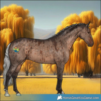 Horse Color:Silver Brown Dun Mushroom Brindle 