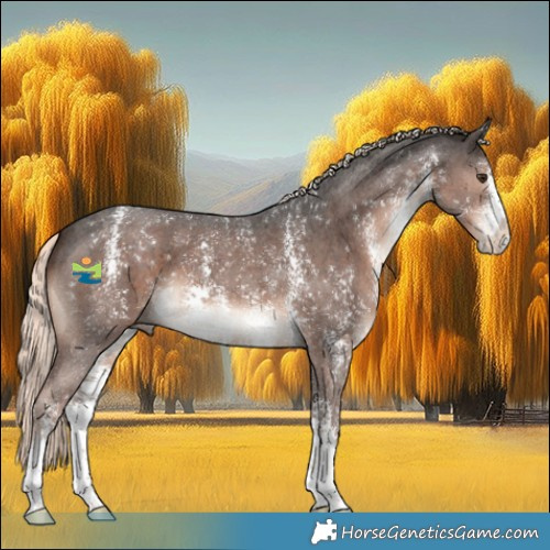 Horse Color:Liver Chestnut Mushroom Sabino 