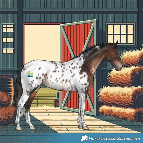 Horse Color:Brown Tobiano Appaloosa 