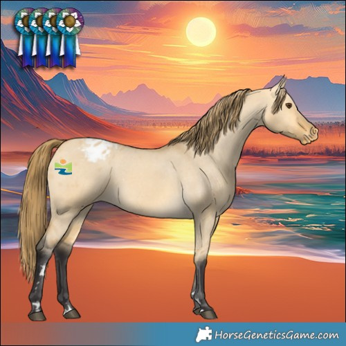 Horse Color:Buckskin Dun Varnish 
