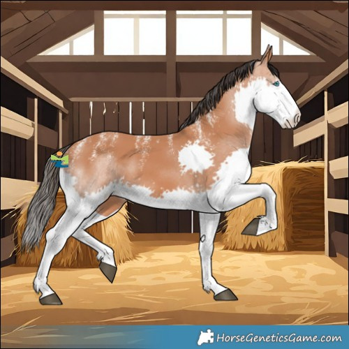Horse Color:Powder White Bay Splash 