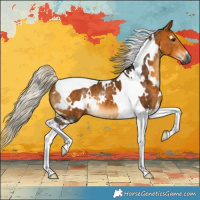 Horse Color:Gray White Spotted Silver Buckskin Tobiano 