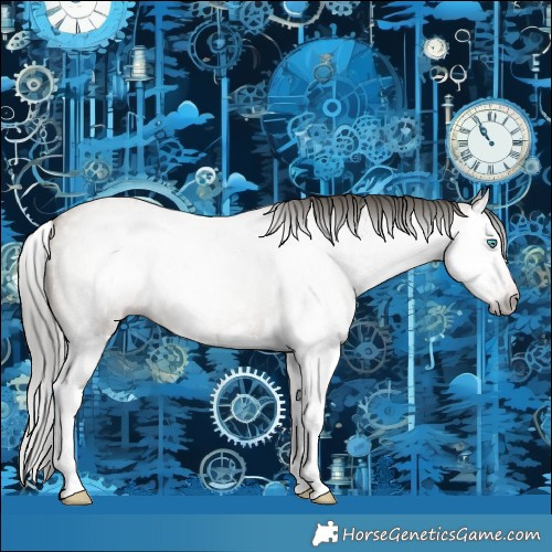 Horse Color:Gray Classic Cream Champagne Roan Splash 