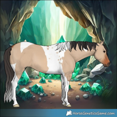 Horse Color:Bay Dun Tobiano 