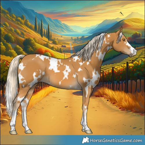 Horse Color:White Spotted Palomino 