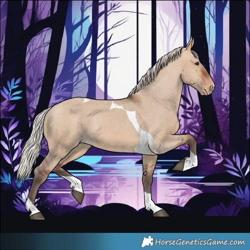 Horse Color:Silver Brown Dun Tobiano Appaloosa 