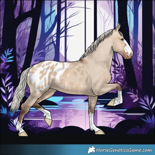 Horse Color:Silver Brown Dun Appaloosa 