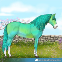 Horse Color:Watercolor Bay Sabino