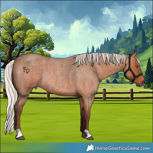Horse Color:Silver Bay Roan Rabicano