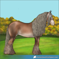 Horse Color:Gray Liver Chestnut Pearl Mushroom 