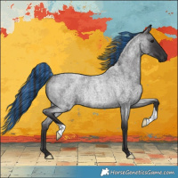 Horse Color:Painted Smoky Blue Roan Rabicano 
