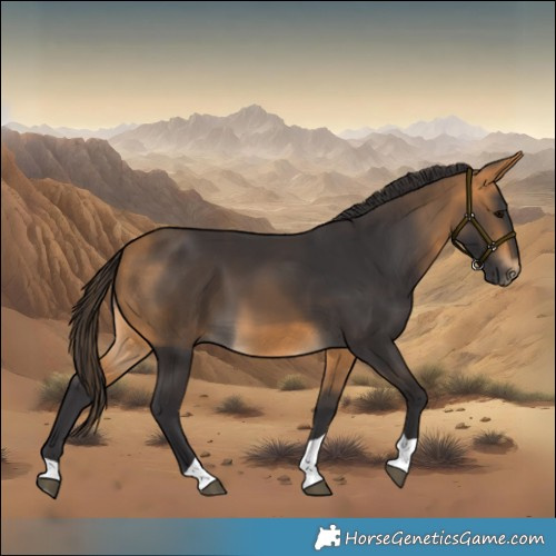 Horse Color:Buckskin Tobiano 