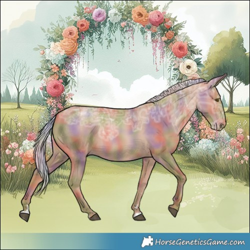 Horse Color:Nacre Silver Brown Ice Pearl 