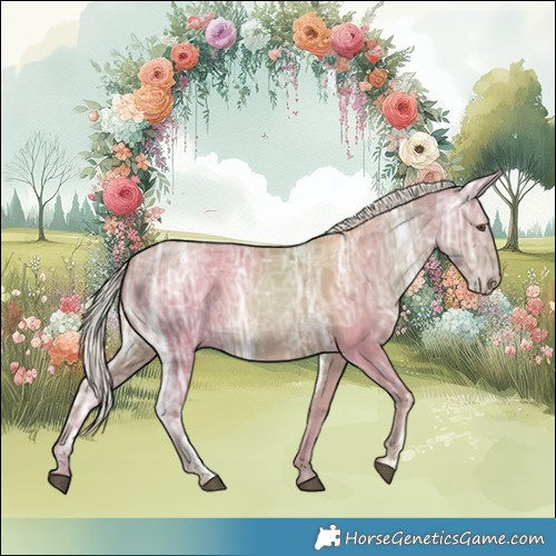Horse Color:Silver Black Ice Pearl 