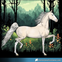 Horse Color:Cremello Splash and Palomino Pearl Splash