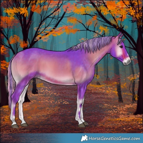 Horse Color:Painted Watercolor Silver Brown Onyx 