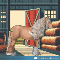 Horse Color:Gold Champagne Tobiano 