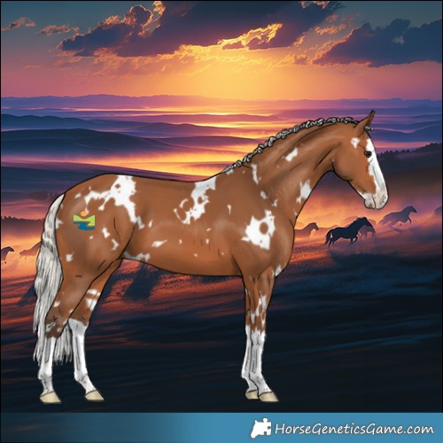 Horse Color:White Spotted Silver Bay Splash 