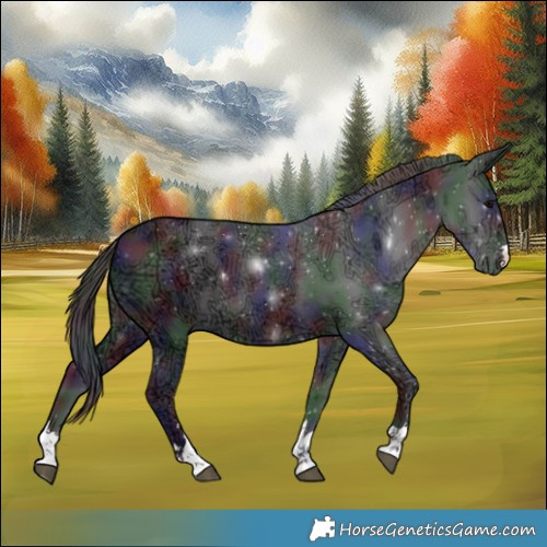 Horse Color:Nacre Smoky Black Ice 