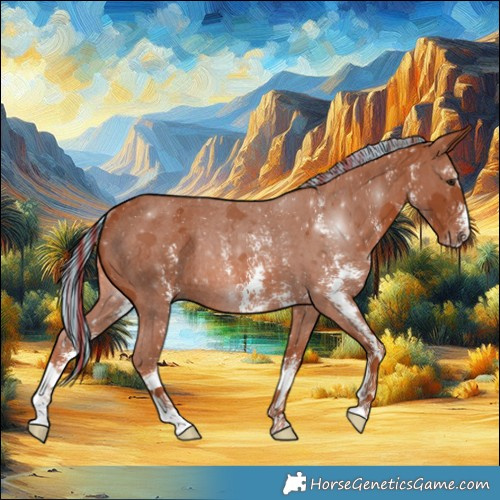 Horse Color:Painted Chestnut Sabino Rabicano 