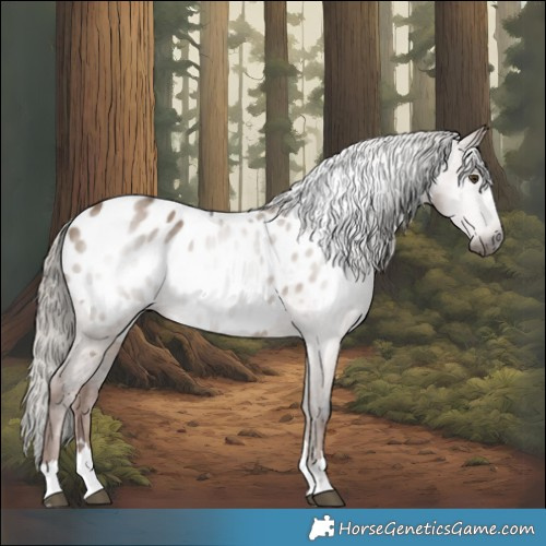 Horse Color:Gray Liver Red Dun Appaloosa 