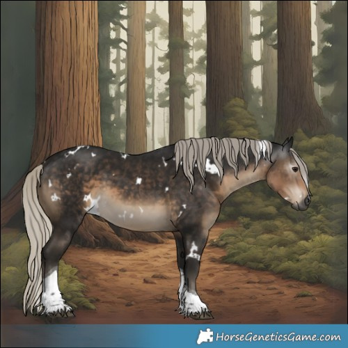 Horse Color:Gray White Spotted Silver Smoky Black Tobiano 