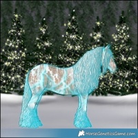 Horse Color:Thunderstruck White Spotted Silver Brown Ice Dun Tobiano
