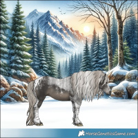 Horse Color:Powder White Gray Silver Smoky Black Tobiano 