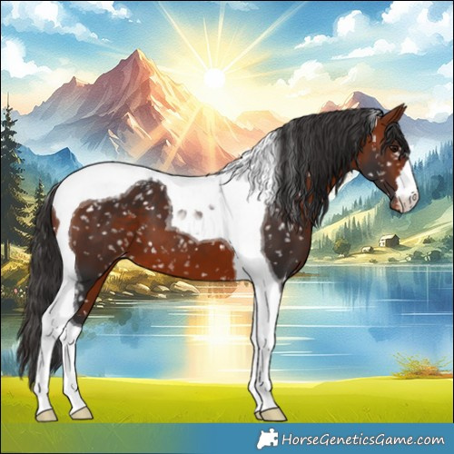 Horse Color:Brown Tobiano Appaloosa 