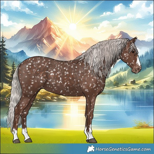 Horse Color:Silver Black Appaloosa 